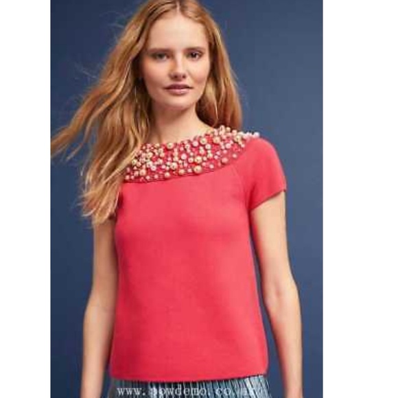 Anthropologie Sweaters - Anthropologie Moth Brienne embellished sweater
